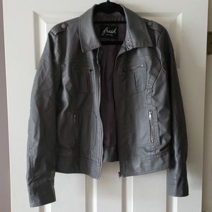 Faux leather jacket